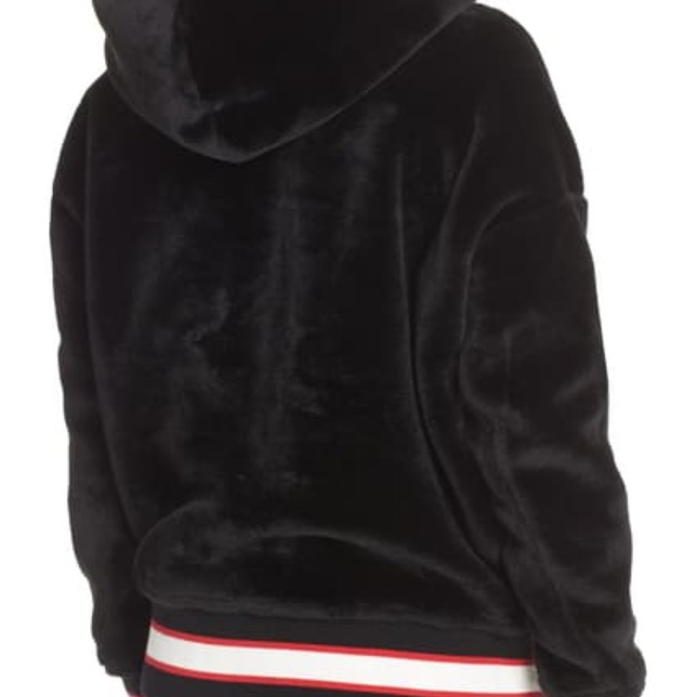 NWT UGG Kailani Black Sherpa Hoodie L - Picture 2 of 4